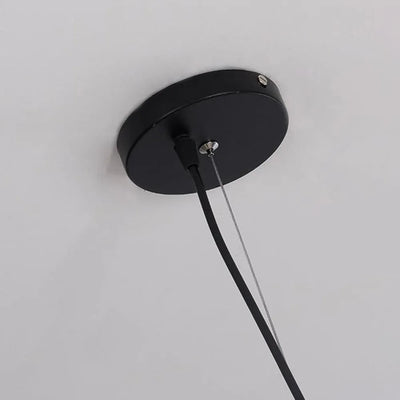 Modern Pendant Light with Metal Base