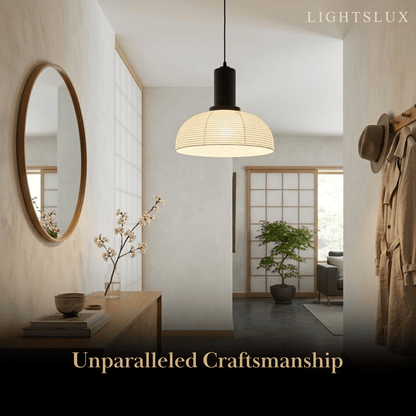 Zenno Retro Fabric Pendant Light 