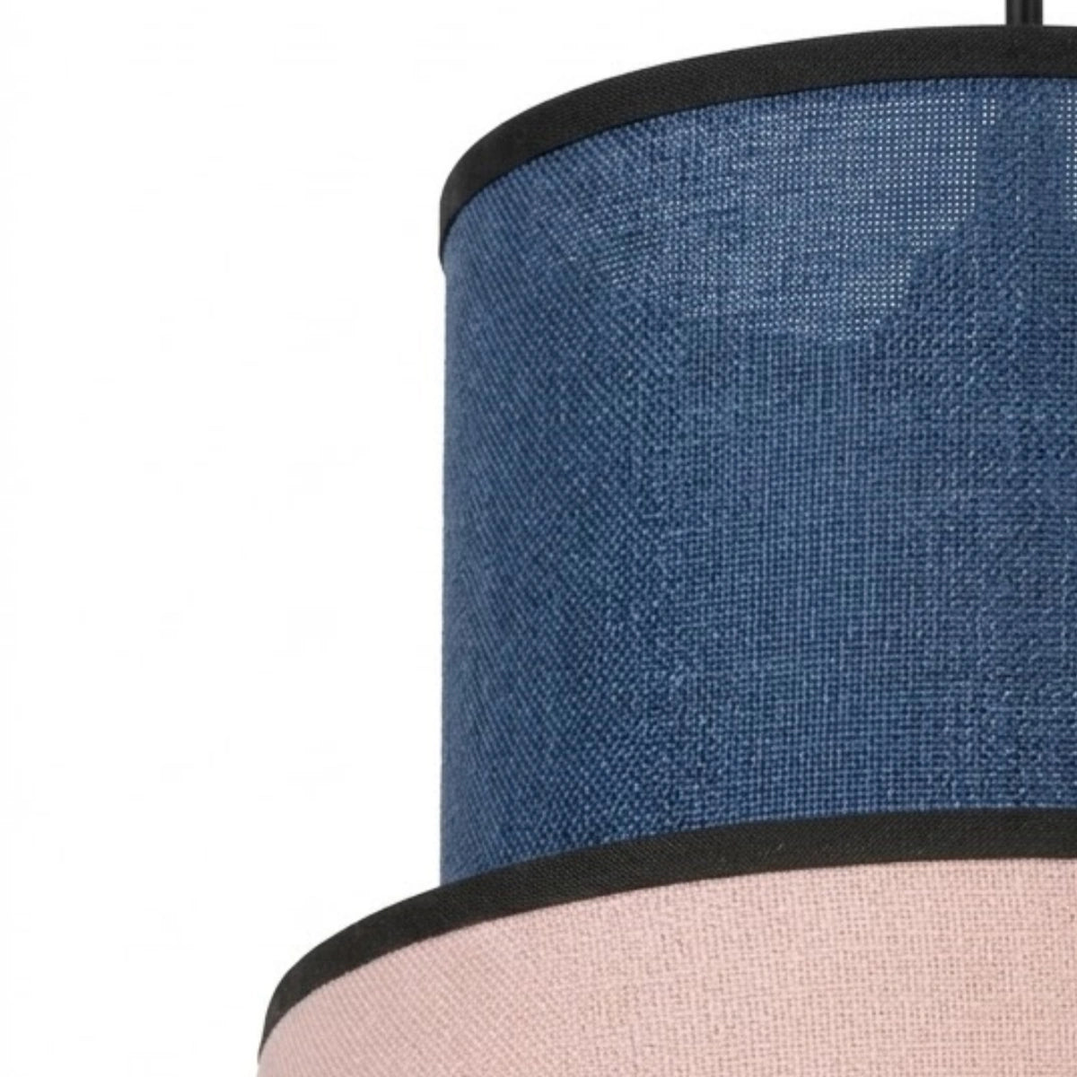 Bamburo Farmhouse Cylindrical Pendant Light - Fabric