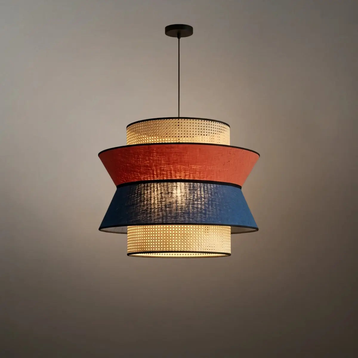 Bamburo Farmhouse Wood Pendant Light - Rustic