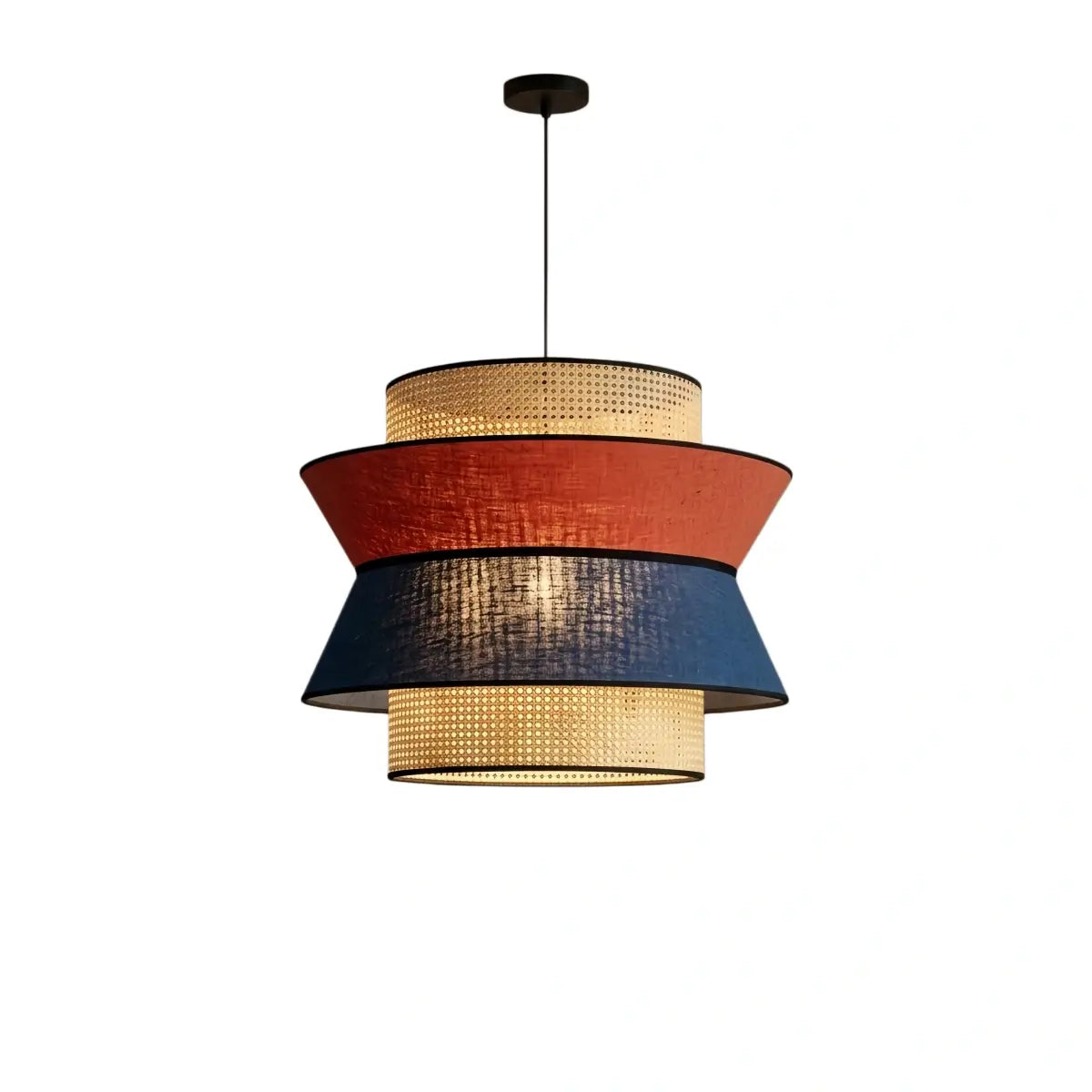 Bamburo Farmhouse Wood Pendant Light - Rustic