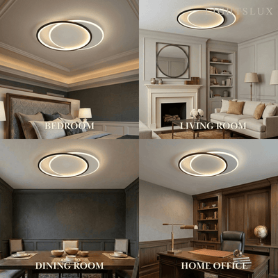 Ceiling Light – Metal & Acrylic Geometric Design