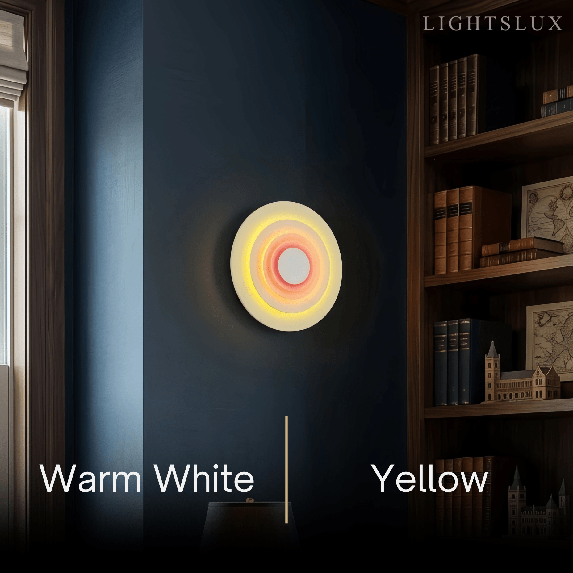 Morandia Morandi Metal Wall Lamp - Blue/Pink/Yellow Round Design for Living Room