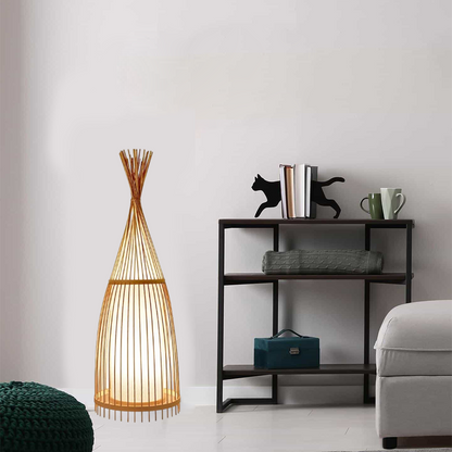 Bottle-Shaped Standing Floor Lamp – Living Room
