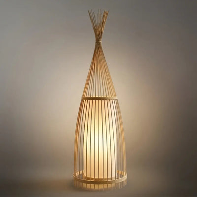 Zenno Designer Bamboo Floor Lamp