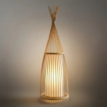 Zenno Designer Bamboo Floor Lamp