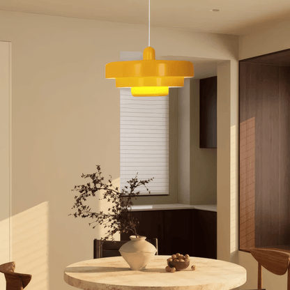 Nordic LED Yellow Pendant Light for Dining Room