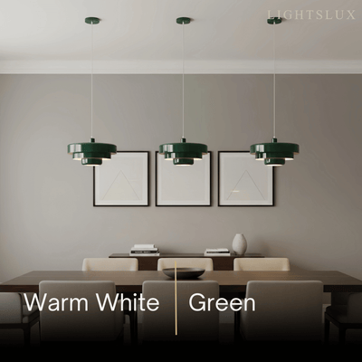 Morandia Nordic LED Pendant Light – Orange/Green/White/Yellow/Pink Metal Kitchen