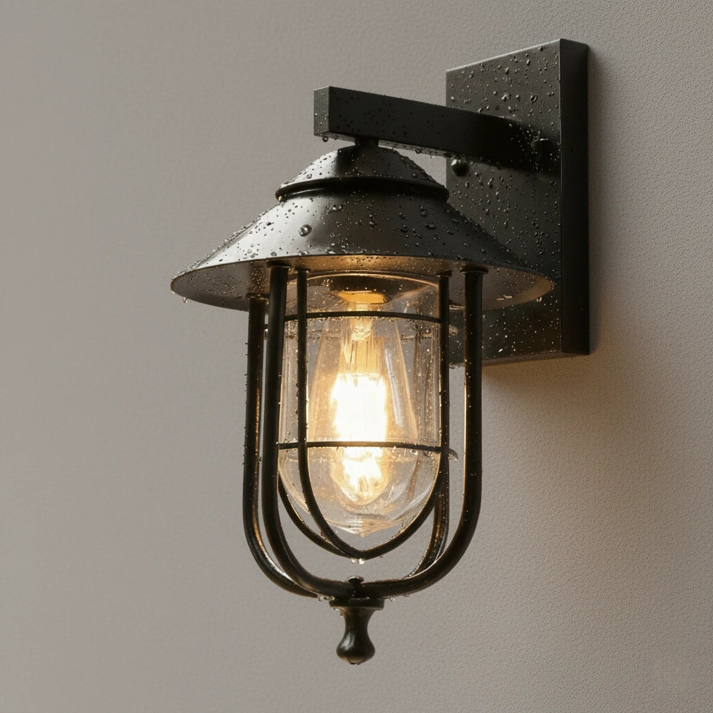 Lámpara de pared exterior Irondale - Industrial, impermeable