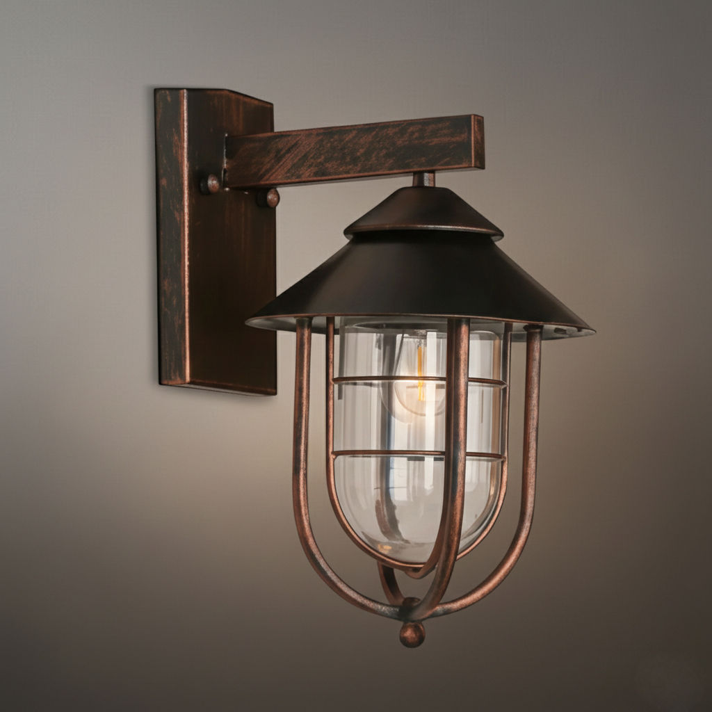 Lámpara de pared exterior Irondale - Industrial, impermeable