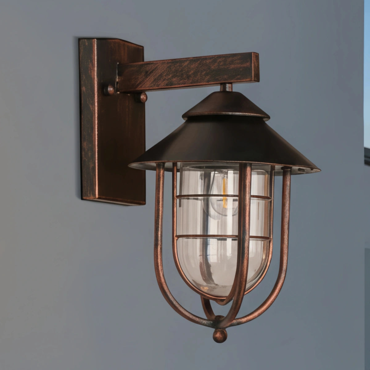 Lámpara de pared exterior Irondale - Industrial, impermeable