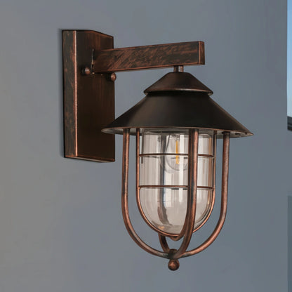 Lámpara de pared exterior Irondale - Industrial, impermeable