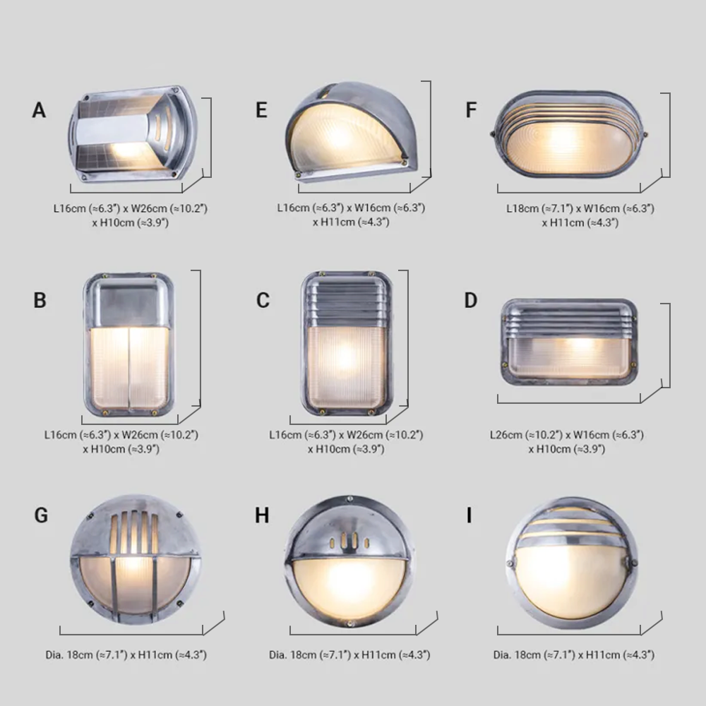 Modern Geometric Outdoor Wall Lamp 