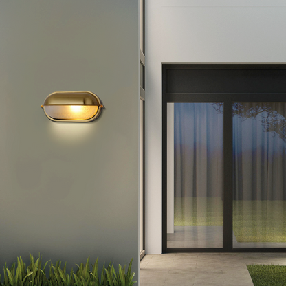 Modern Round Outdoor Wall Lamp