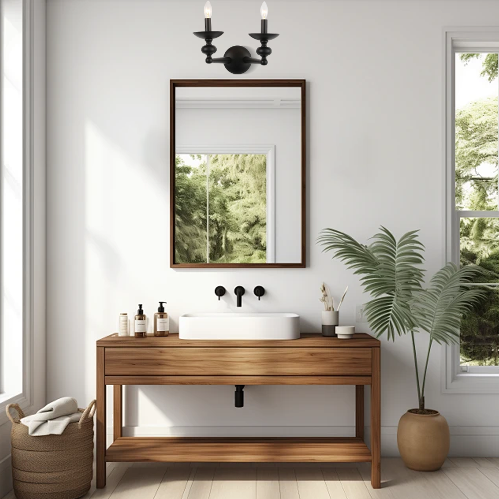  Chandelier - Convertible Wall/Pendant Light with Glass Dining/Living Room