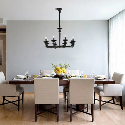  Chandelier - Convertible Wall/Pendant Light with Glass Dining/Living Room