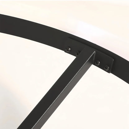 Modern Circle Ceiling Light Black Detail