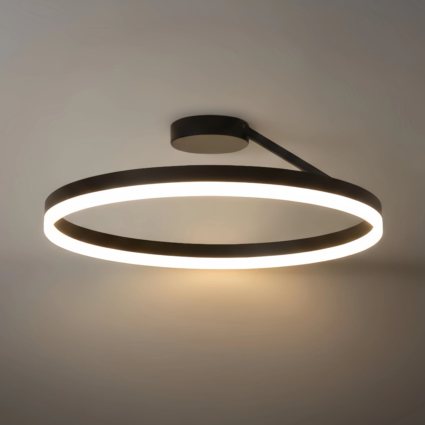 Flush Mount Ceiling Light – Black/White for Bedroom