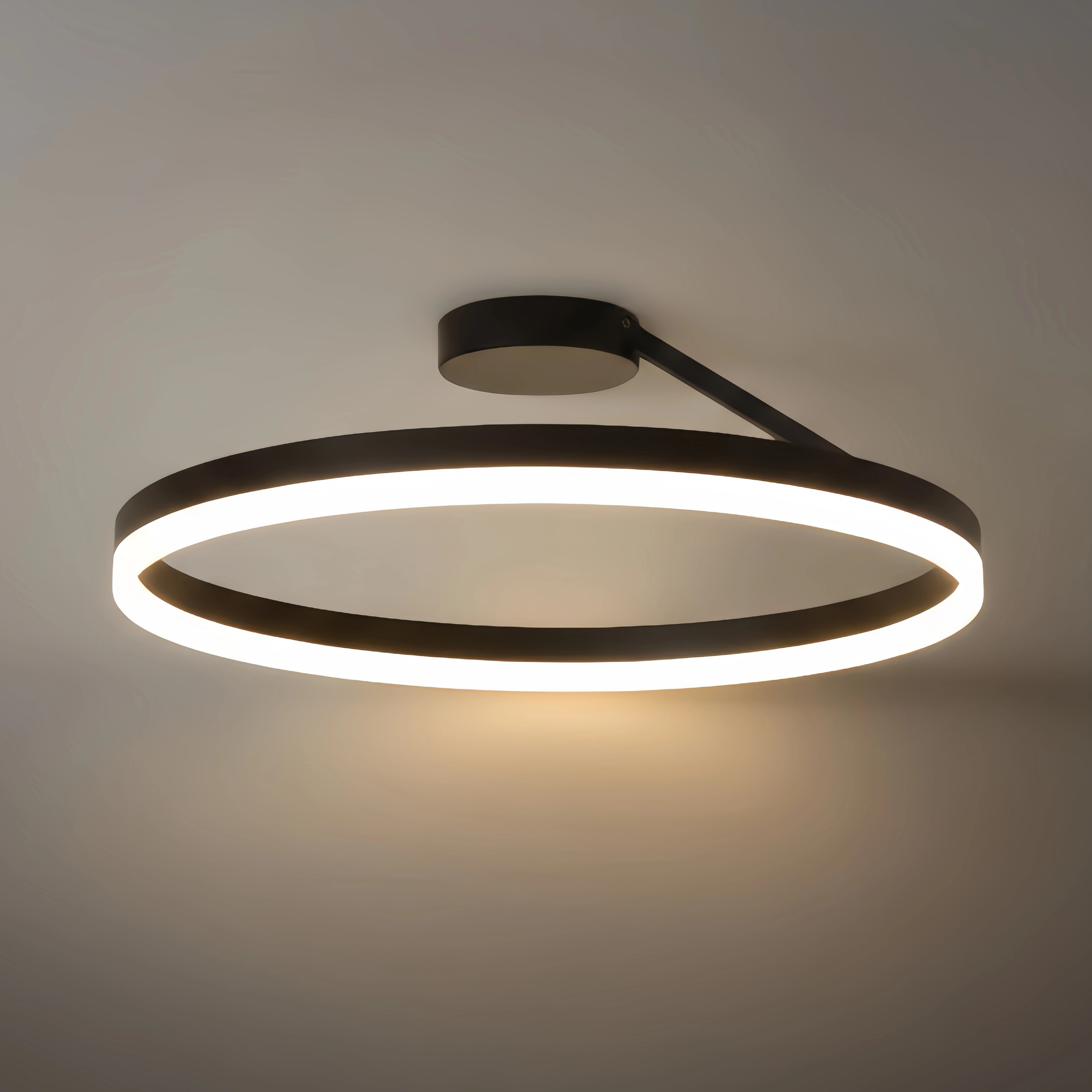Flush Mount Ceiling Light – Black/White for Bedroom