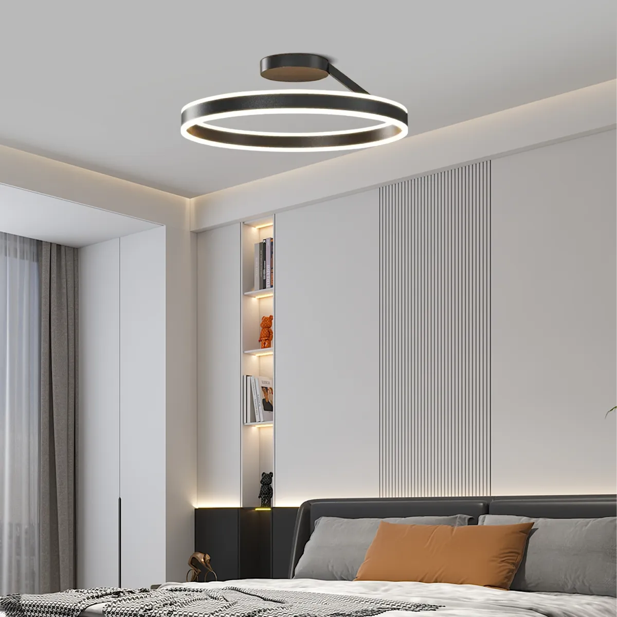 Modern Circular Flush Mount Ceiling Light 