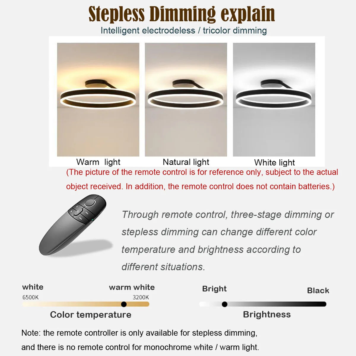 Modern Circular Flush Mount Ceiling Light – Black/White for Bedroom