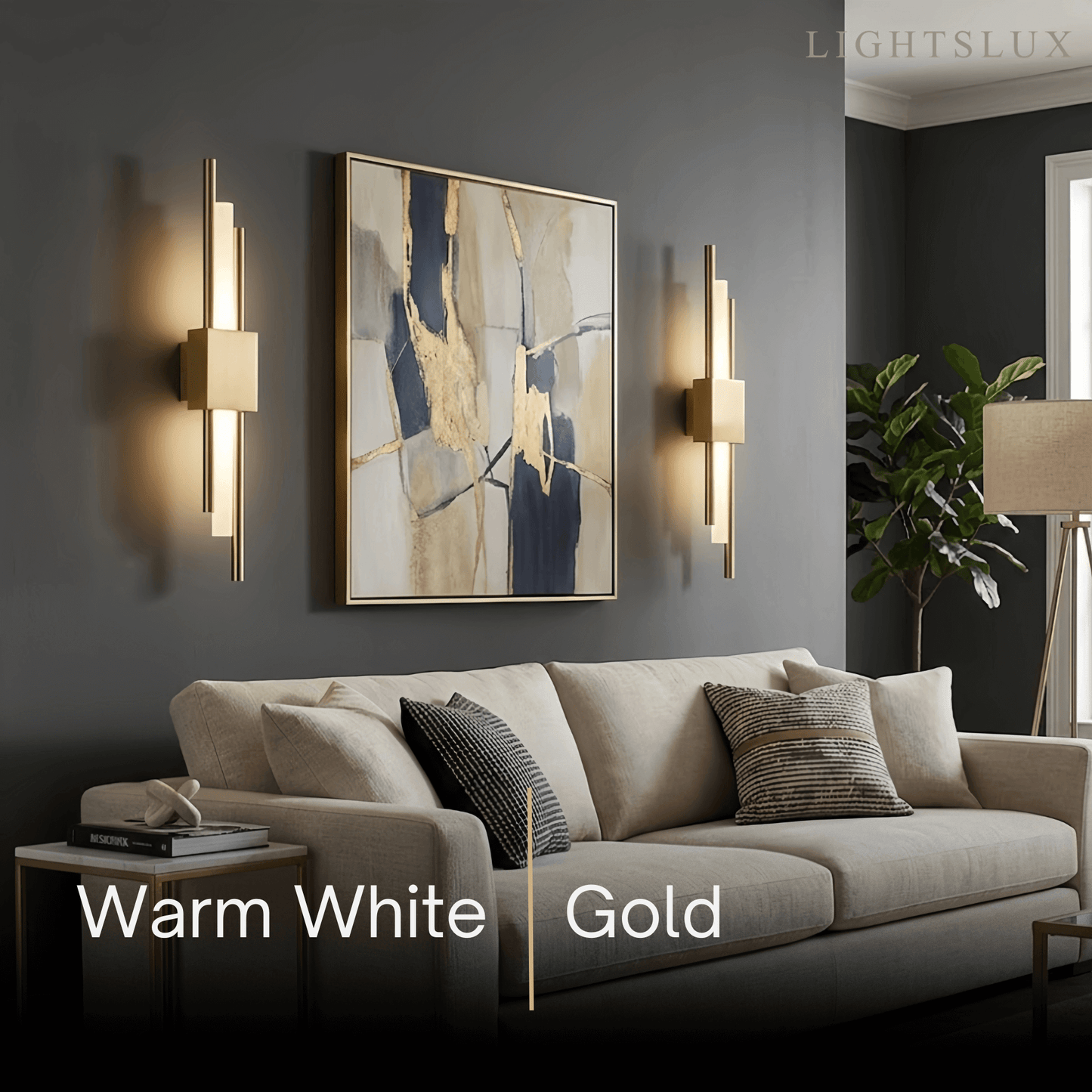Excelis Modern Cylindrical Wall Lamp – Metal Bedroom Light in Gold/Green/White