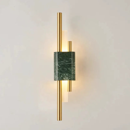 Modern Cylindrical Green Wall Lamp – Metal