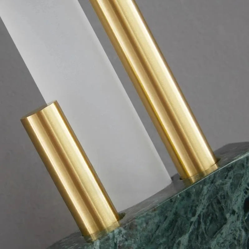 Modern Cylindrical Green Wall Lamp – Metal