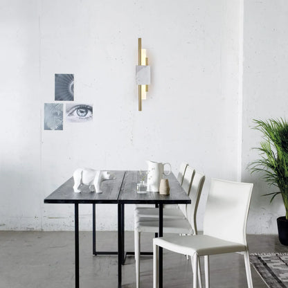 Modern Cylindrical White Wall Lamp – Metal