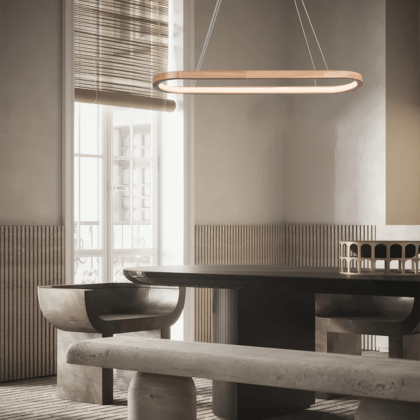 Minimalist Wooden Pendant Light