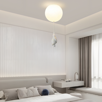 Modern Balloon Bear Ceiling Light  for Bedroom