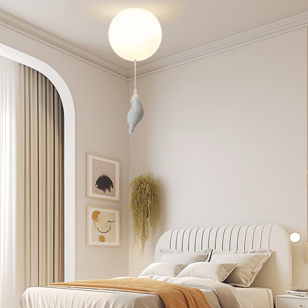 Modern Balloon Bear Ceiling Light  for Bedroom