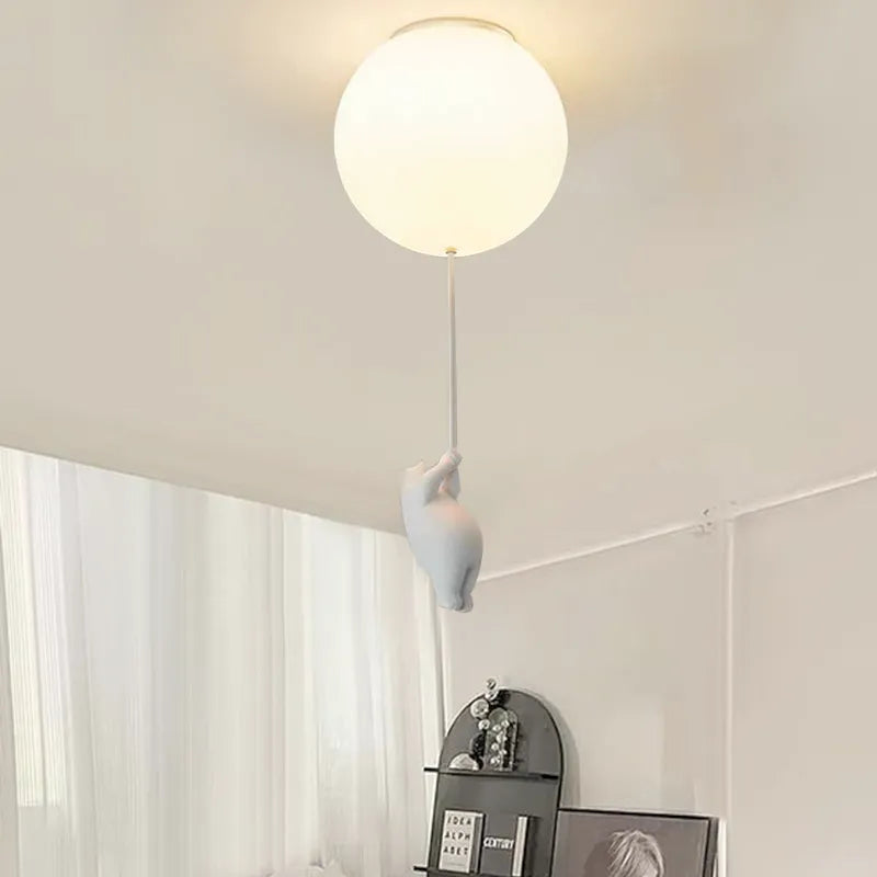 Modern Balloon Bear Ceiling Light  for Living Room