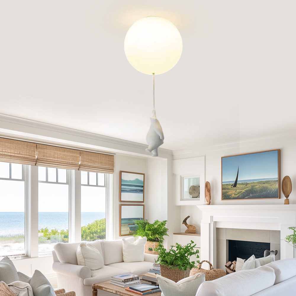 Modern Balloon Bear Ceiling Light  for Living Room