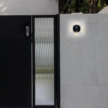 Modern Globular Outdoor Wall Lamp