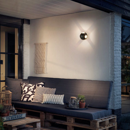 Modern Globular Outdoor Wall Lamp