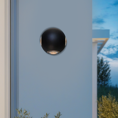 Modern Globular Outdoor Wall Lamp