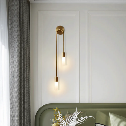 Linear Wall Light – Gold Metal for Bedroom/Living Room