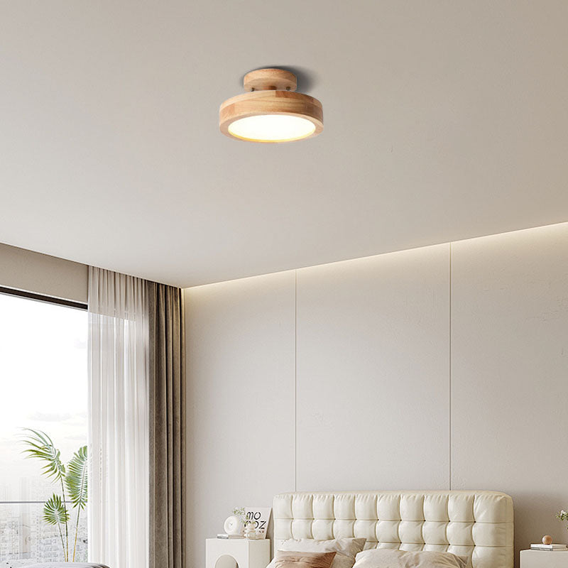 、Ceiling Light Wood Acrylic Bedroom