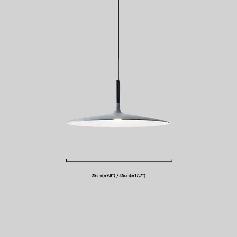 Industrial Flying Saucer Pendant Light  Dimension