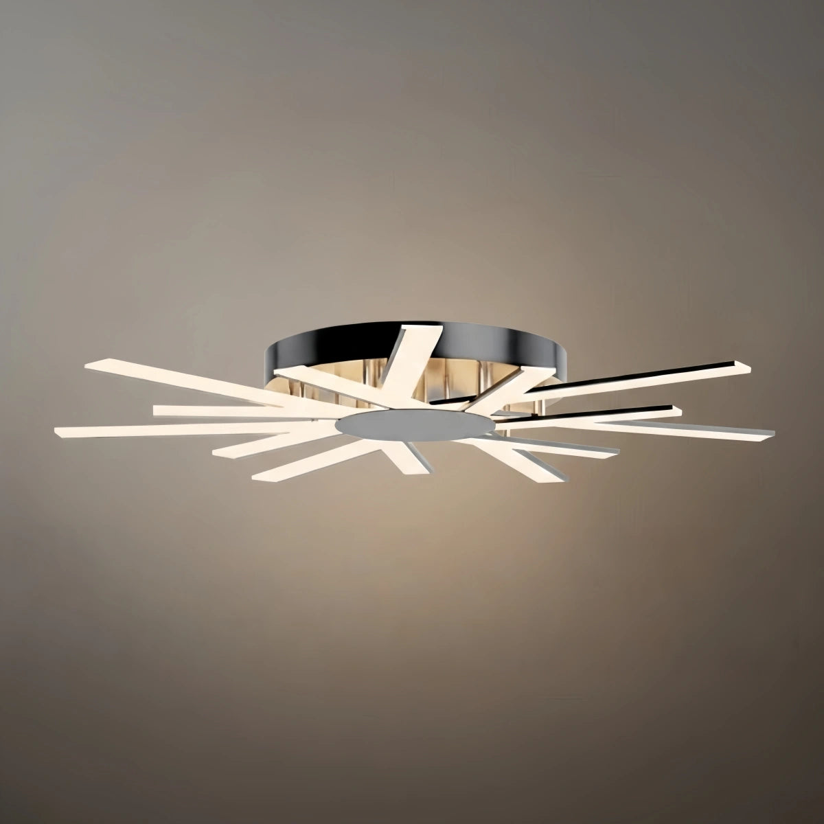 Nebula Modern Star Radiating Ceiling Light – Black/GoldAcrylic Rods for Living Room