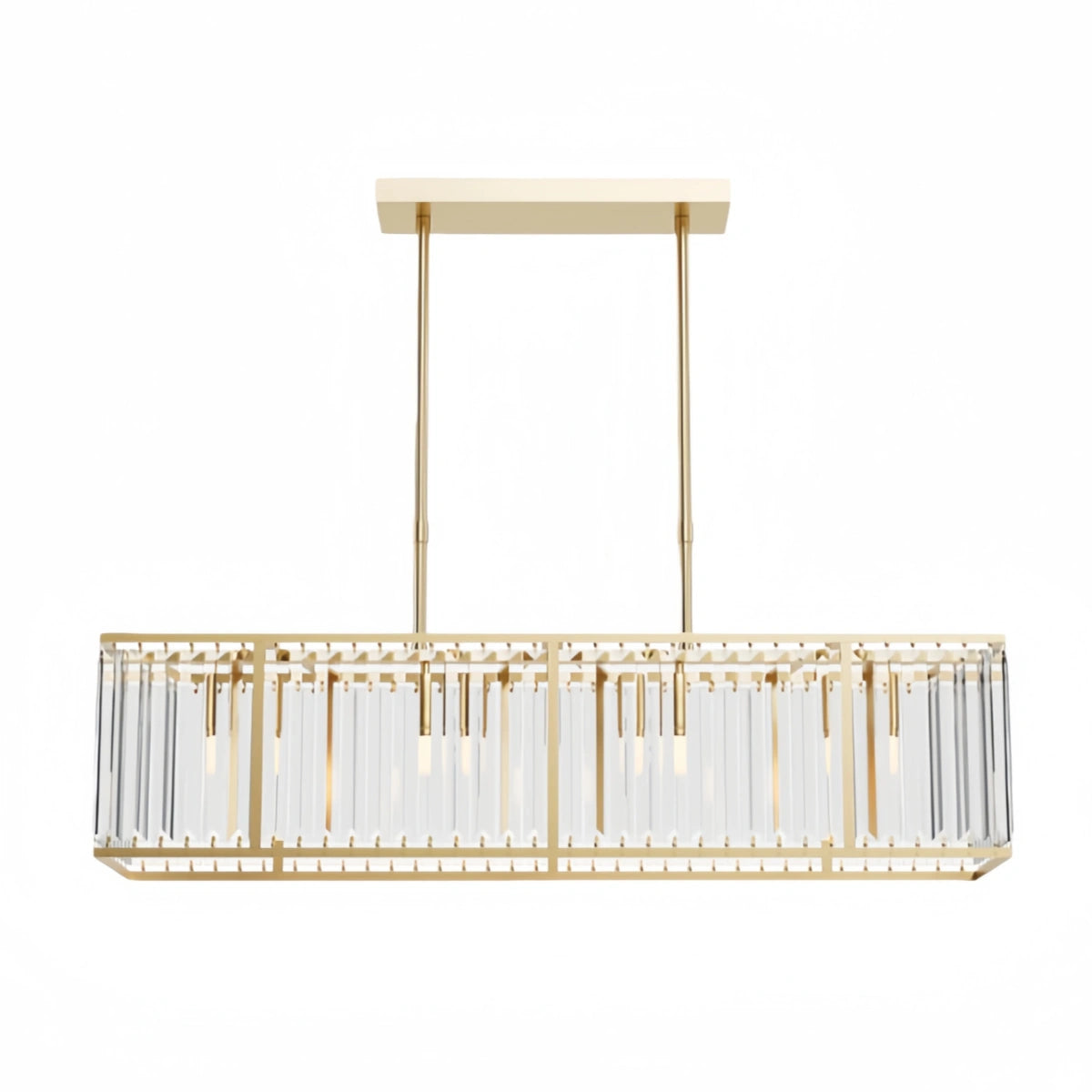 Excelis Modern Linear Chandelier – Metallic Accents for Refined Luxury Interiors