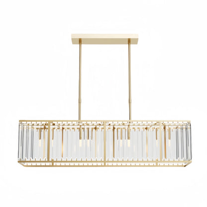 Excelis Modern Linear Chandelier – Metallic Accents for Refined Luxury Interiors
