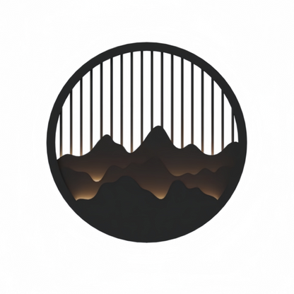 Lunara Modern Waterproof Wall Light – Circular Stainless Steel LED for Indoor/Outdoor