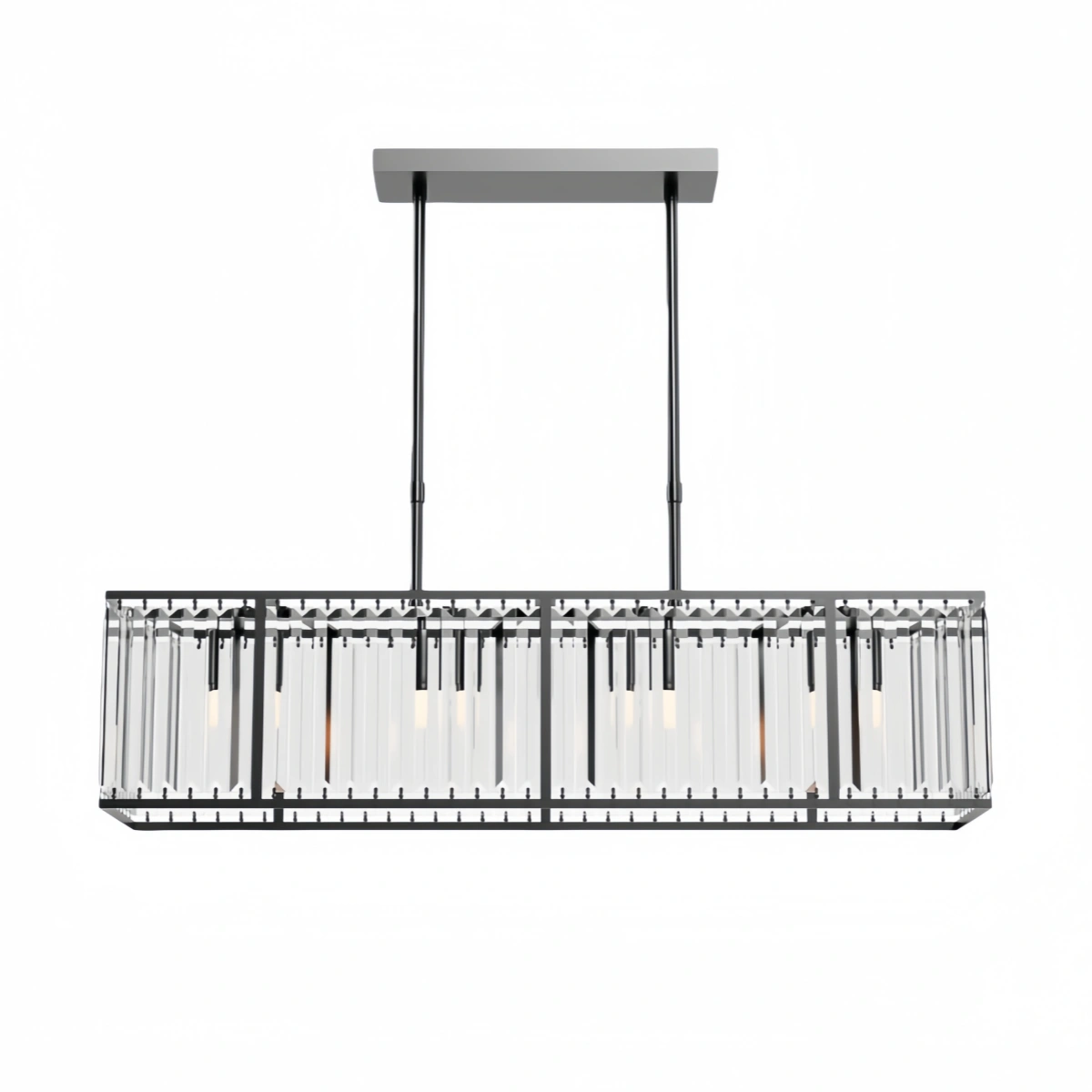 Excelis Modern Linear Chandelier – Metallic Accents for Refined Luxury Interiors