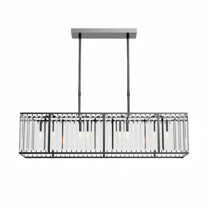 Excelis Modern Linear Chandelier – Metallic Accents for Refined Luxury Interiors