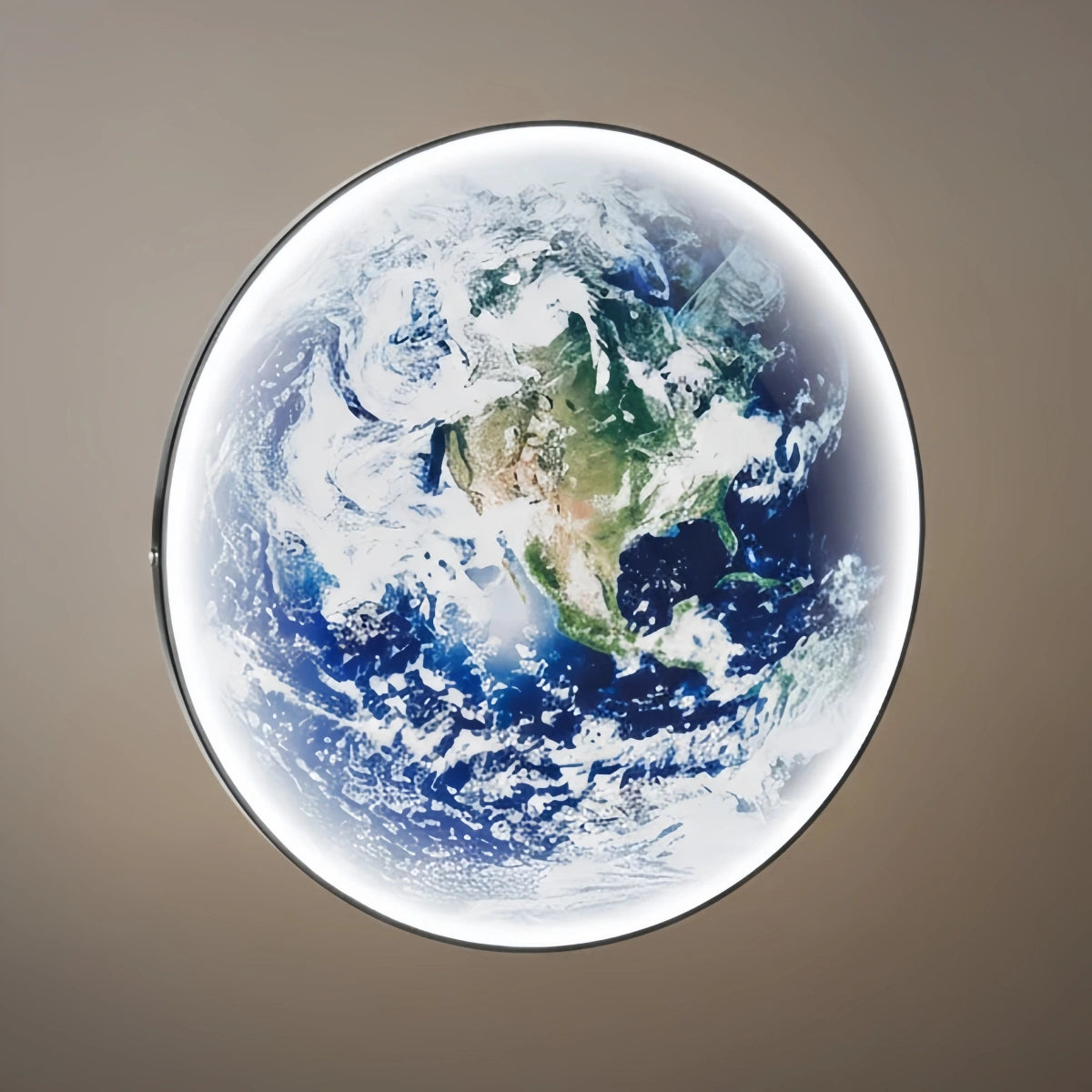 Lunara Modern Earth Topographic Wall Lamp – Globe-Like Glow Art Deco Artistic Lighting