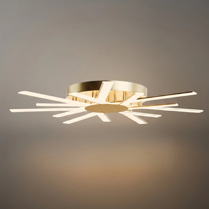 Nebula Modern Star Radiating Ceiling Light – Black/GoldAcrylic Rods for Living Room