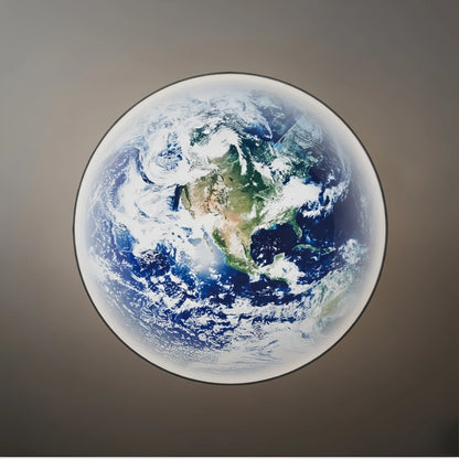 Lunara Modern Earth Topographic Wall Lamp – Globe-Like Glow Art Deco Artistic Lighting