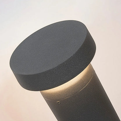Minimalist Cylindrical Outdoor Pathway Lamp